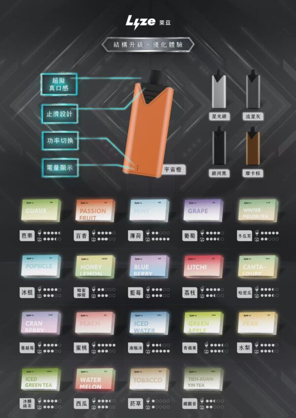 Lyze 萊茲 10000口 電子煙主機｜東京魔盒通用｜穩定口感 × 長效續航